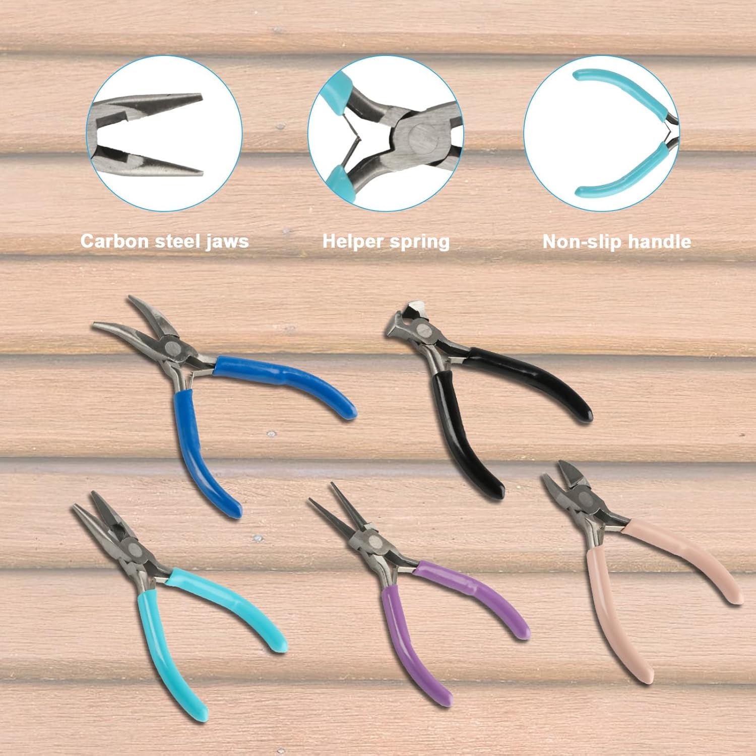Alternative view of 5 Piece Jewelry Pliers Set, Jewelry Making Tools for Jewelry