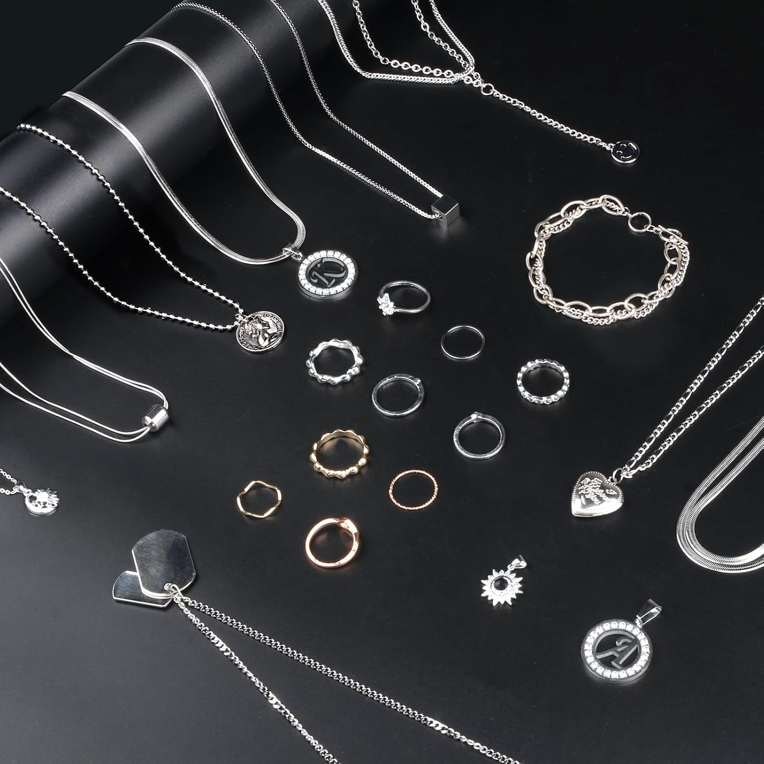 Ecoofor Necklace Chains for Jewelry Making, 82 Feet 10 Rolls Stainless Steel Jewelry Chains for Men Women DIY Necklace Bracelet Jewelry with Jump Rings/Lobster Clasps/Connectors - Image 4