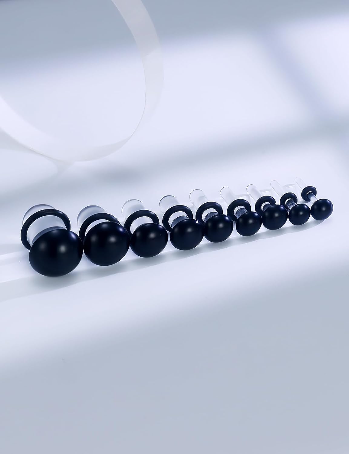 Qiwnswoy 14G 12G 10G 8G 6G 4G 2G 0G 00G Ears Gauges Tunnels Plugs for Women Resin Tapers With O-Rings Ear Gauge Stretching Kit Expander Stretcher Plug Earrings for Piercing Jewelry for Women Men