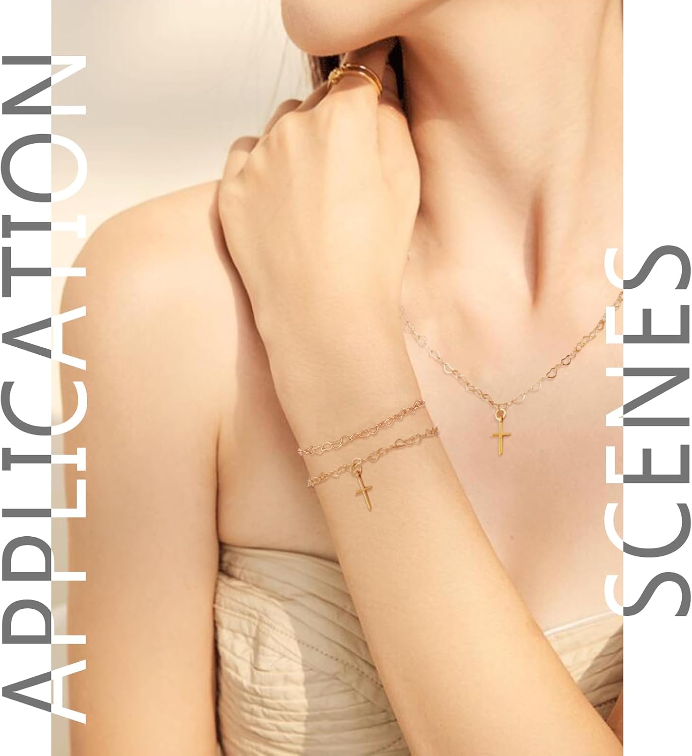 Pandahall 16.4 Feet 18K Gold Plated Brass Heart Link Chains 3x5x0.5mm Soldered Brass Cable Chains with Spool for Bracelet Necklace Jewelry Making - Image 3