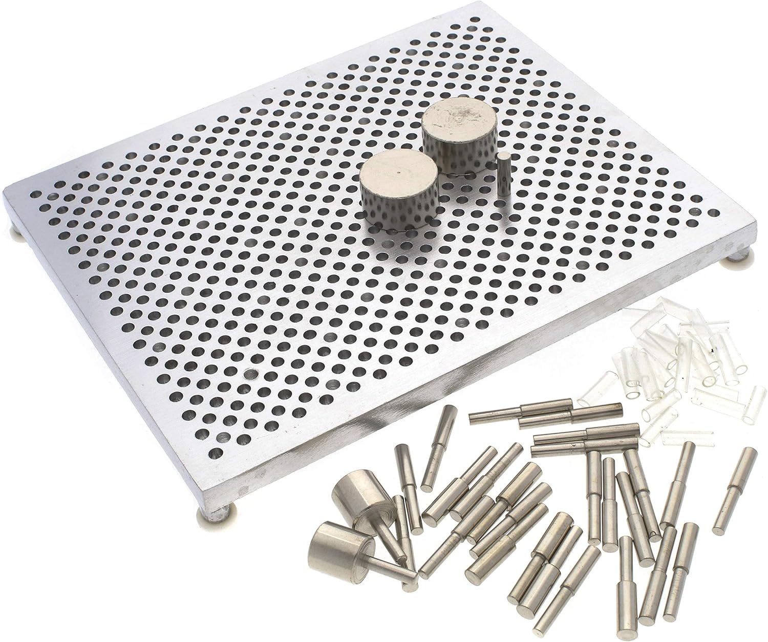 Alternative view of The Beadsmith, Wig Jig, Wig-A-Ma-Jig Deluxe, 4.5 x 5.5 inch Square jig, Includes 30 Metal pegs, Tool for Making Wire findings, Components and Jewelry Designs