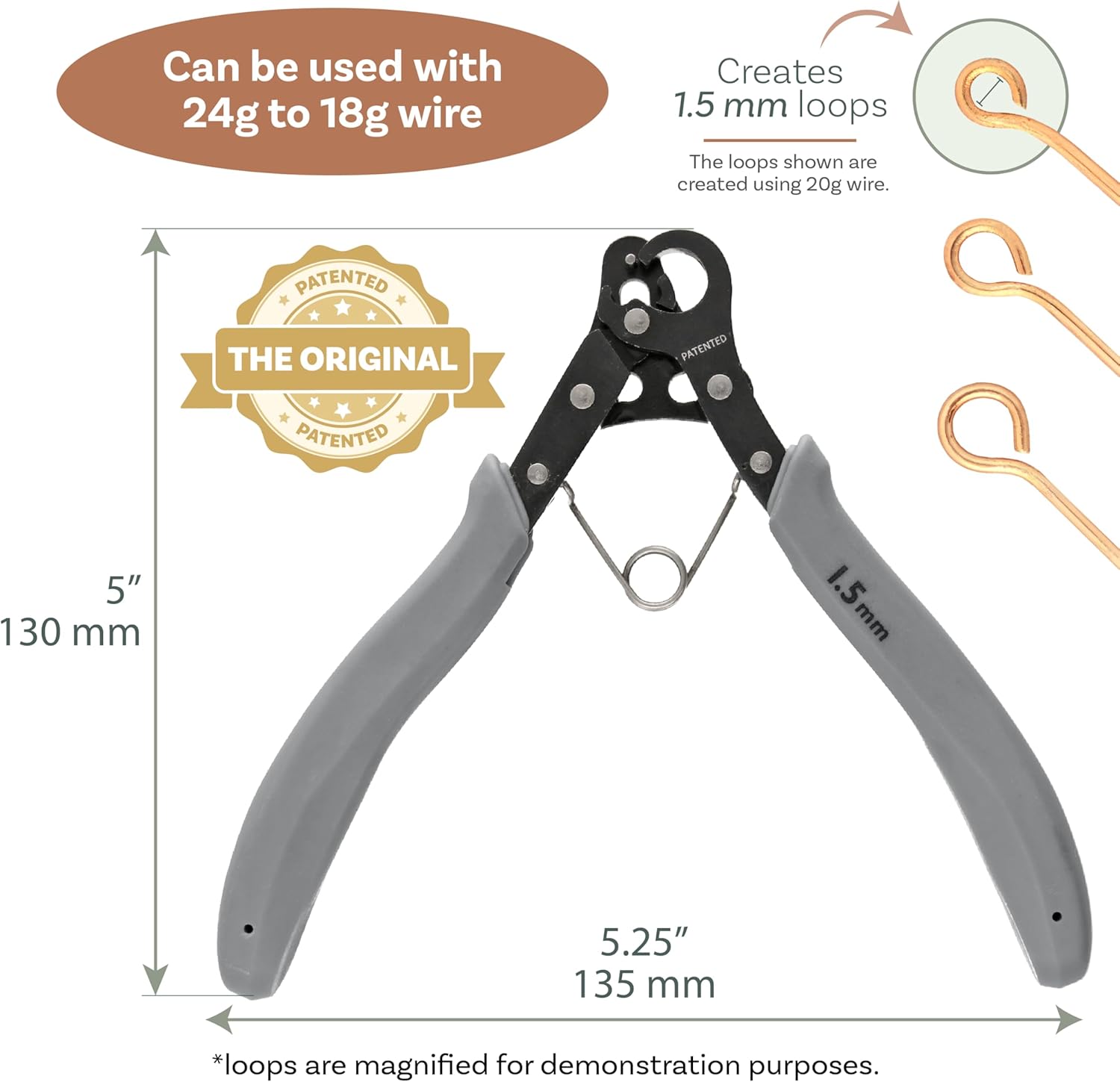 Alternative view of The Beadsmith Original One Step Looper u2013 Create and Trim Consistent 1.5 mm Loops for Jewelry Making, Use With 24-18g Craft Wire (Patented)