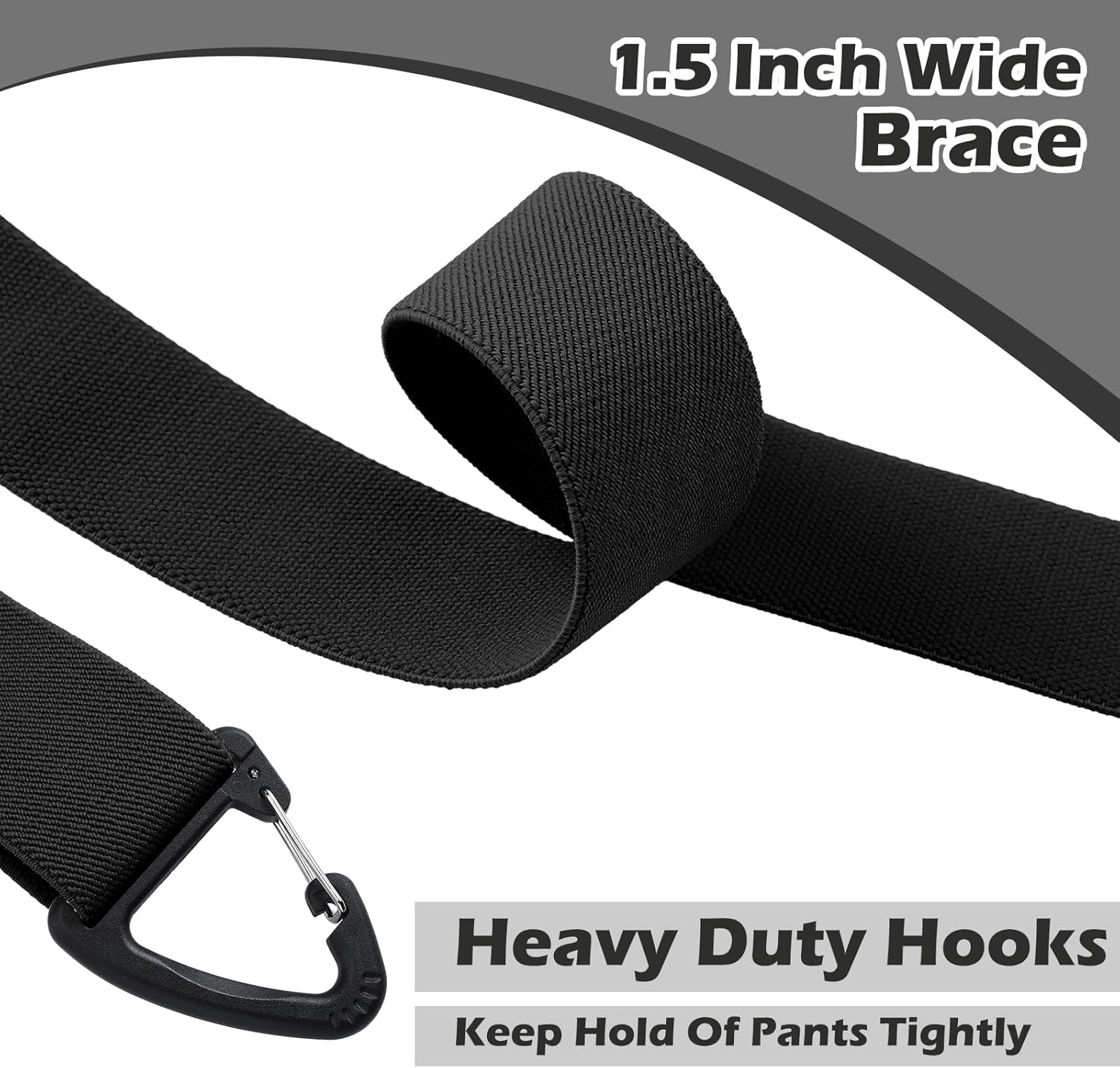 Alternative view of Sintege X Back Hidden Suspender 1.5 Inches Under Clothing Heavy Duty Work Suspenders for Men Women