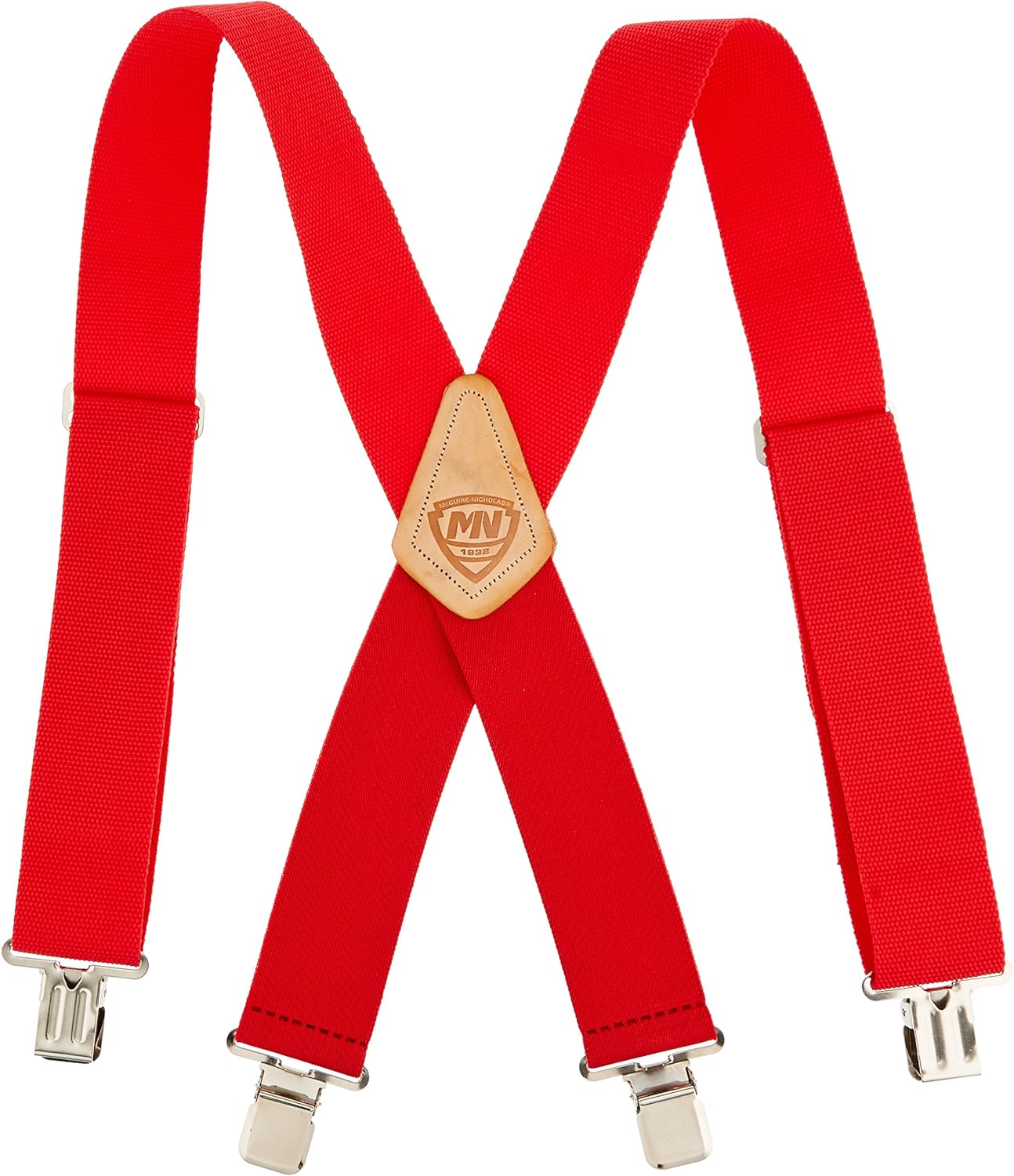 McGuire-Nicholas 2-Inch Wide Ruler Suspenders, One Size Fits All