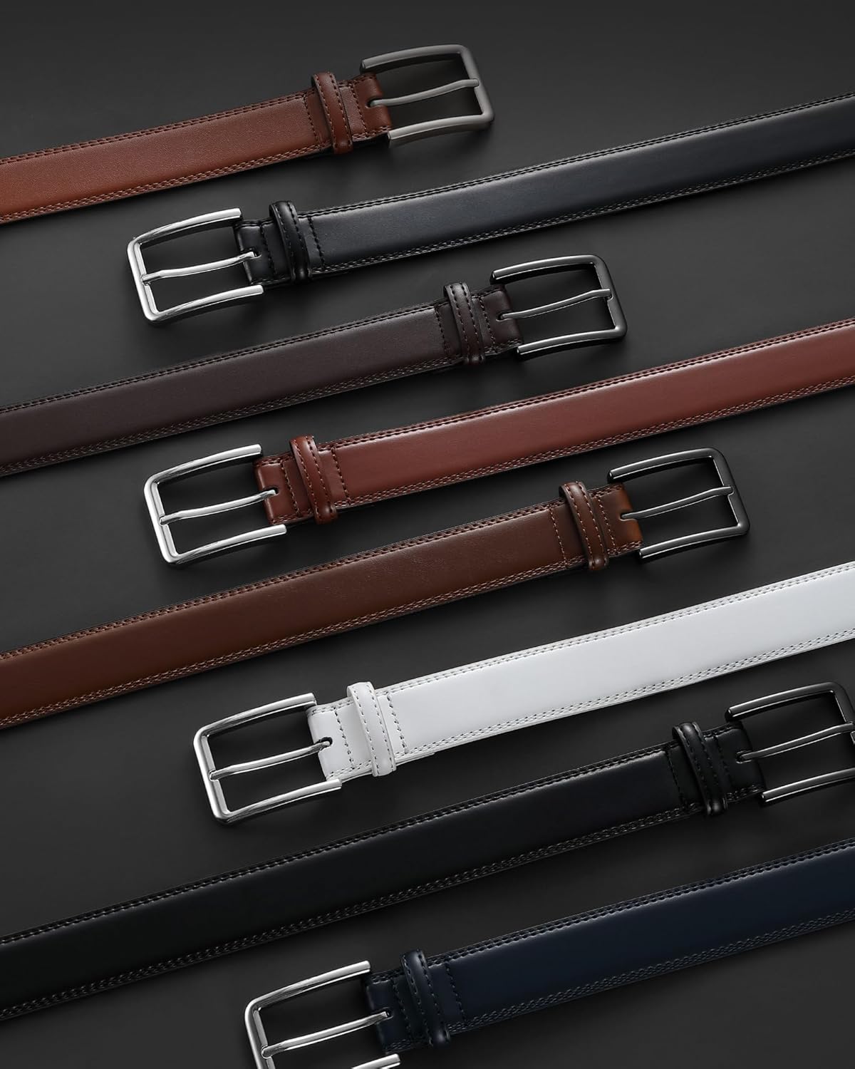 CHAOREN Mens Belt Leather - 1 3/8" Dress Belts for Men - Considerate Gift for Work Business Casual Jeans - Image 4