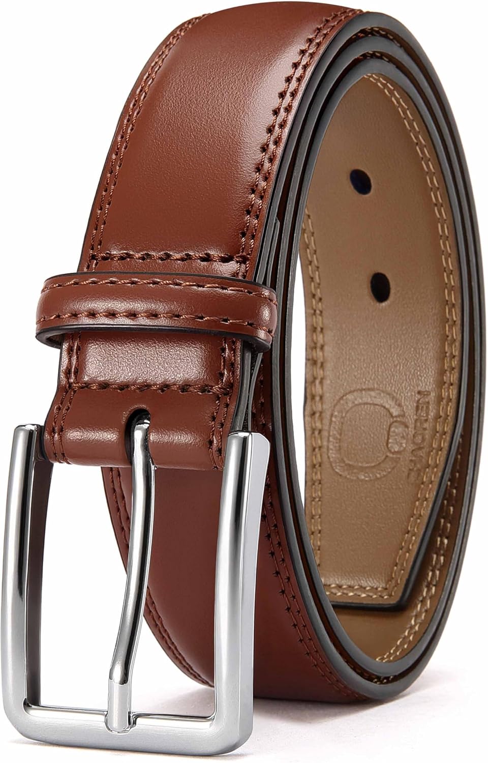 CHAOREN Mens Belt Leather - 1 3/8" Dress Belts for Men - Considerate Gift for Work Business Casual Jeans - Image 9
