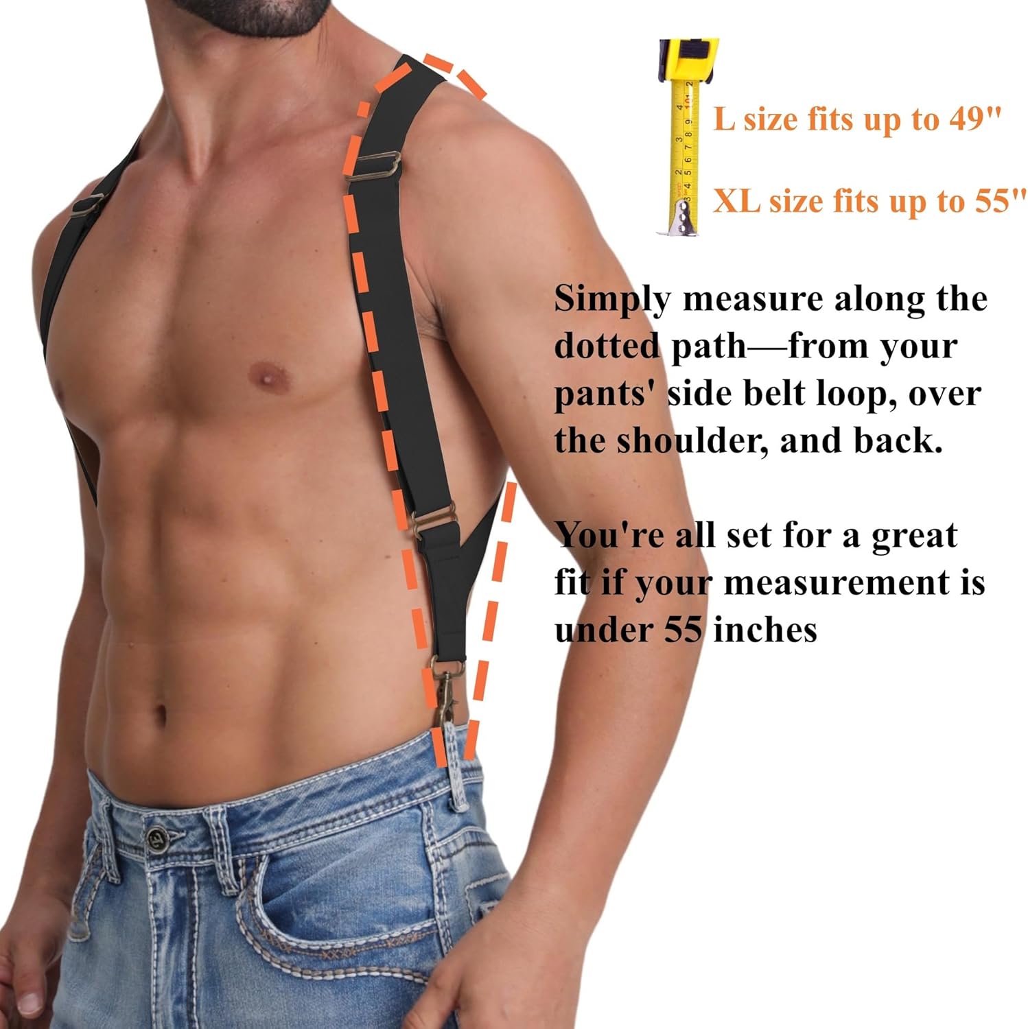 LazarsSpace Suspenders for Men Heavy Duty for Big and Tall