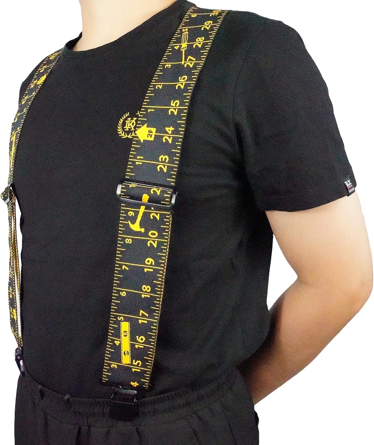 Alternative view of MELOTOUGH Men's Suspenders Fully Elastic 2 inch Wide X back Heavy Duty Work Suspenders