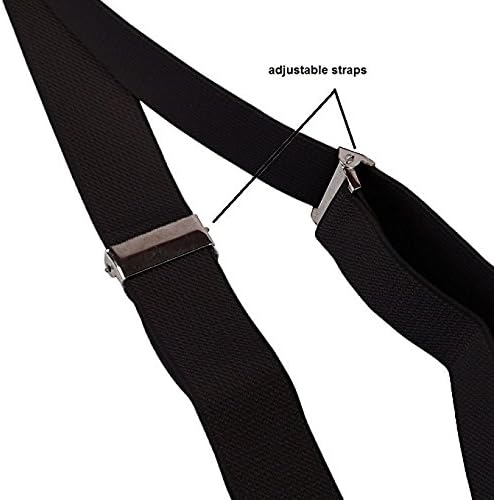 Boolavard Braces/Suspenders One Size Fully Adjustable Y Shaped With Strong Clips - Image 3