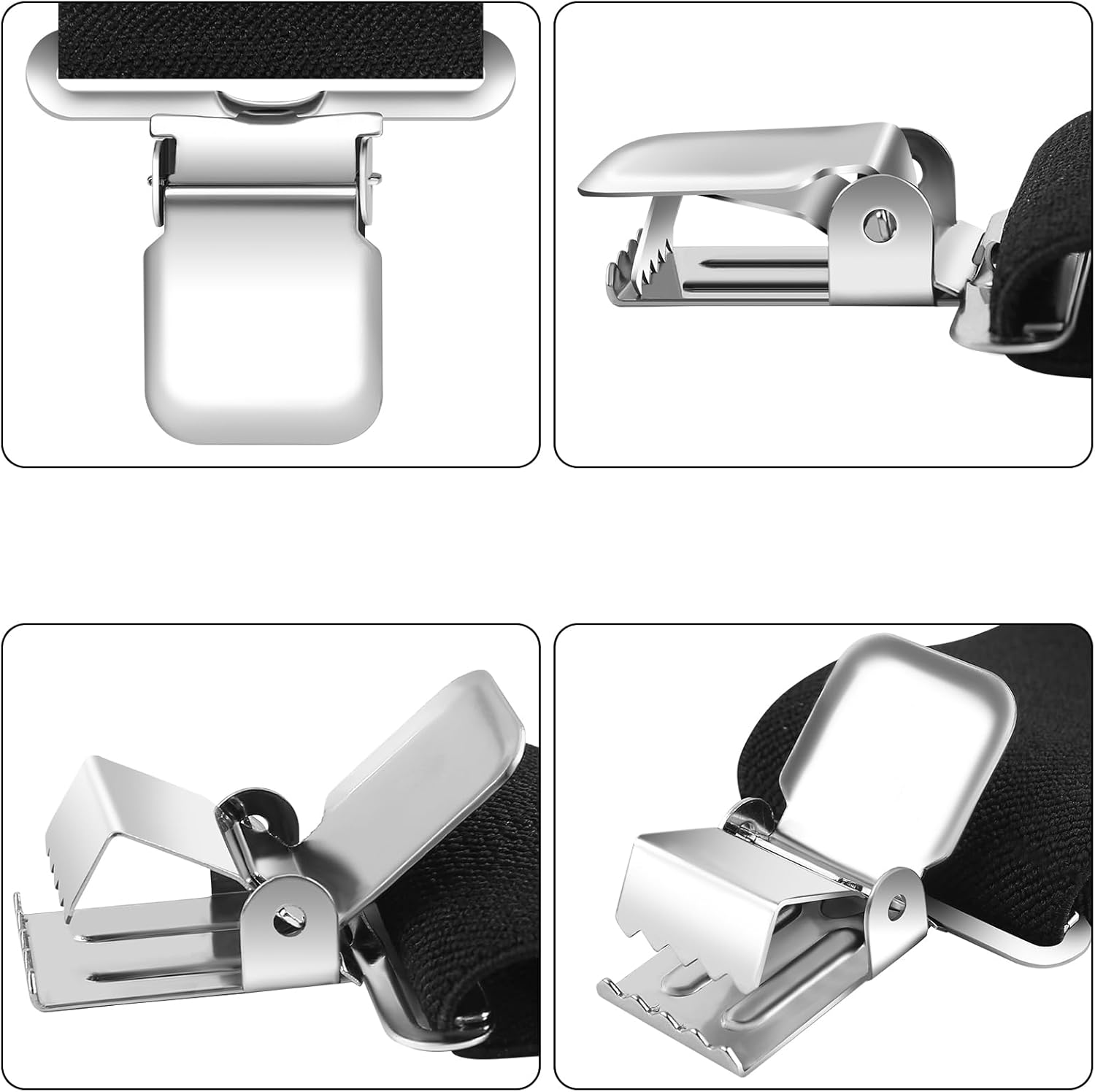 Men's Suspenders Heavy Duty Suspenders for Men Braces 2 inch Wide Clips High Elastic X Style Adjustable Work Suspenders - Image 5