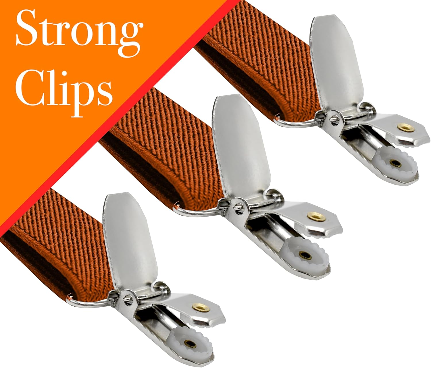 Alternative view of Dibi Suspenders for Men - Adjustable X back Suspender with 4 Strong Clips