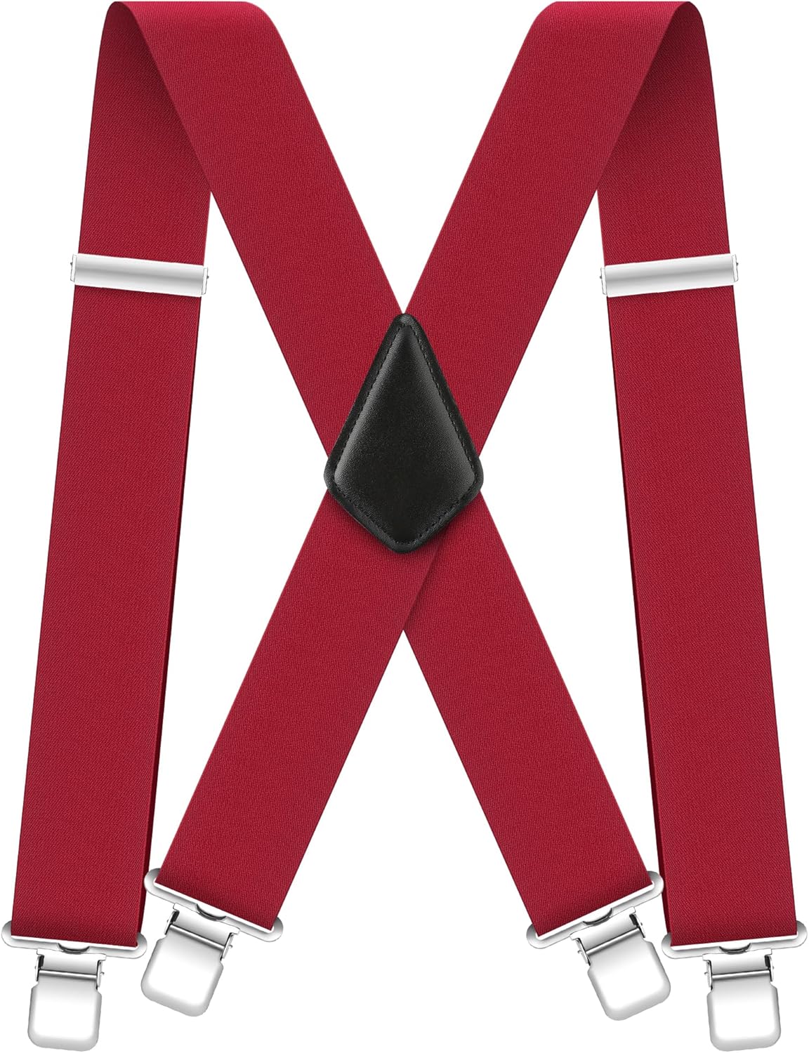 Men's Suspenders Heavy Duty Suspenders for Men Braces 2 inch Wide Clips High Elastic X Style Adjustable Work Suspenders - Image 9