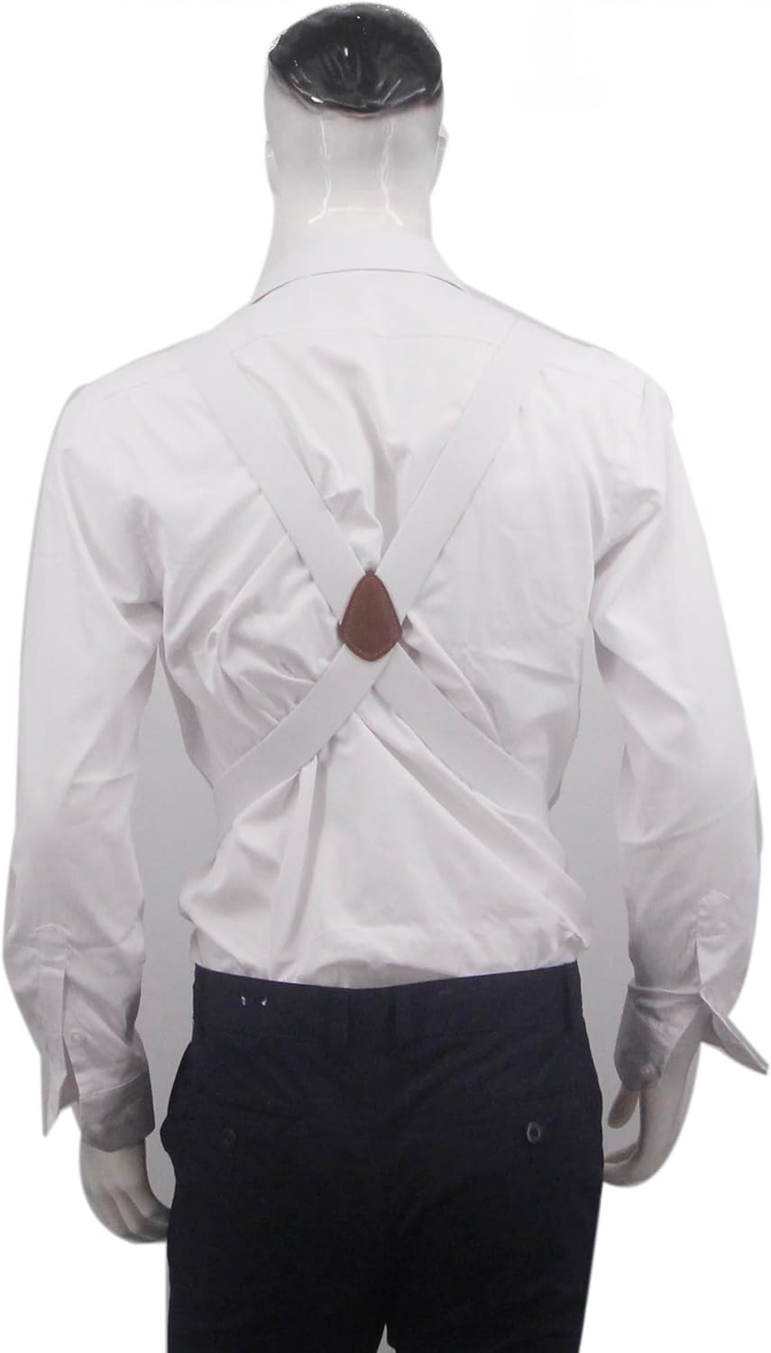 Alternative view of Infithvac Men's Suspender Heavy Duty Swivel Adjustable Braces 1.4 Inch Wide Big and Tall Men Side Hook