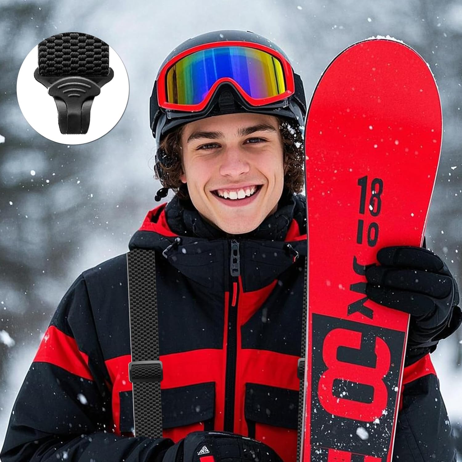 Suspenders for Men Heavy Duty Hidden Suspenders Work Airport Friendly with Plastic Gripper Clasps Braces for Trousers - Image 6