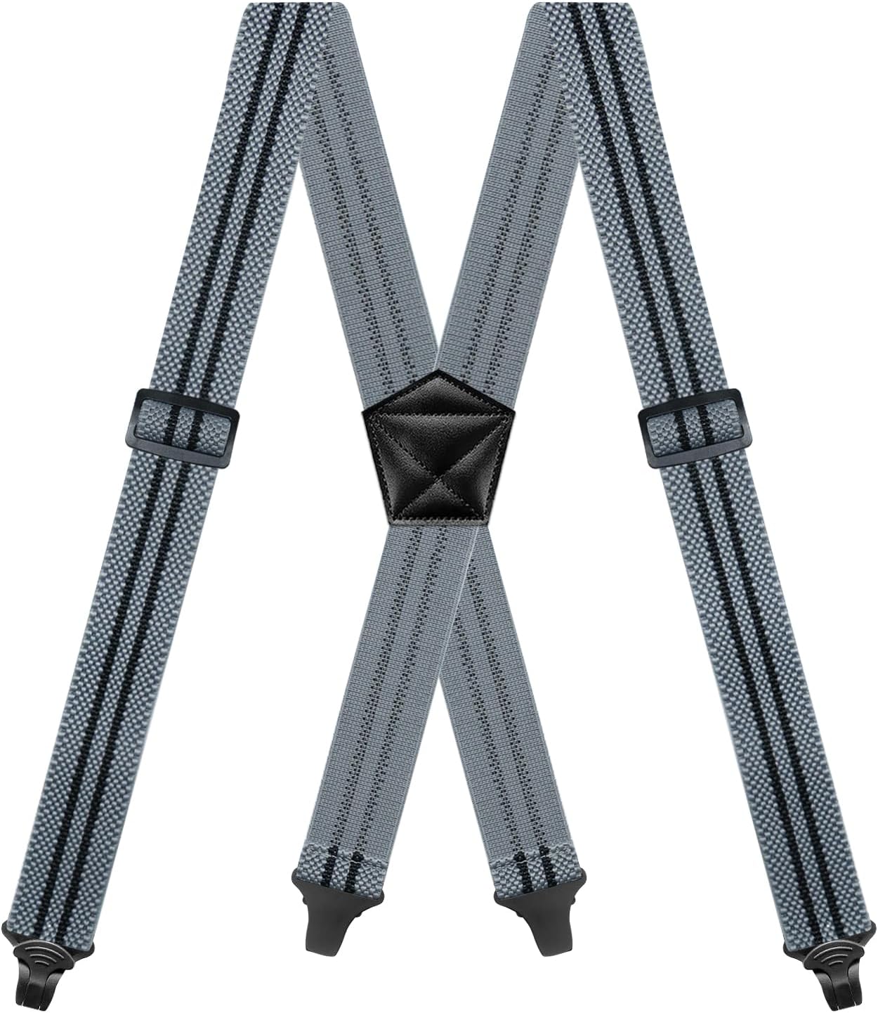 Suspenders for Men Heavy Duty Hidden Suspenders Work Airport Friendly with Plastic Gripper Clasps Braces for Trousers - Image 9