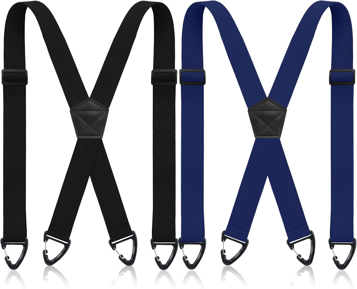 Janmercy 2 Pcs x Back Hidden Suspenders 1.5 Inch Work Suspenders for Men Shirt Pant Clothing - Image 7