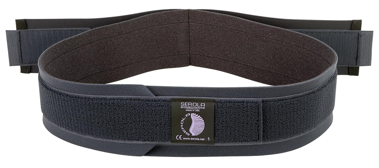 Serola Sacroiliac Belt for SI Joint Dysfunction u2013 (Large fits 40u201D to 45u201D) Lower Back, Pelvic & Hip Support brace for Women & Men, Non-Slip, Adjustable & Breathable Brace