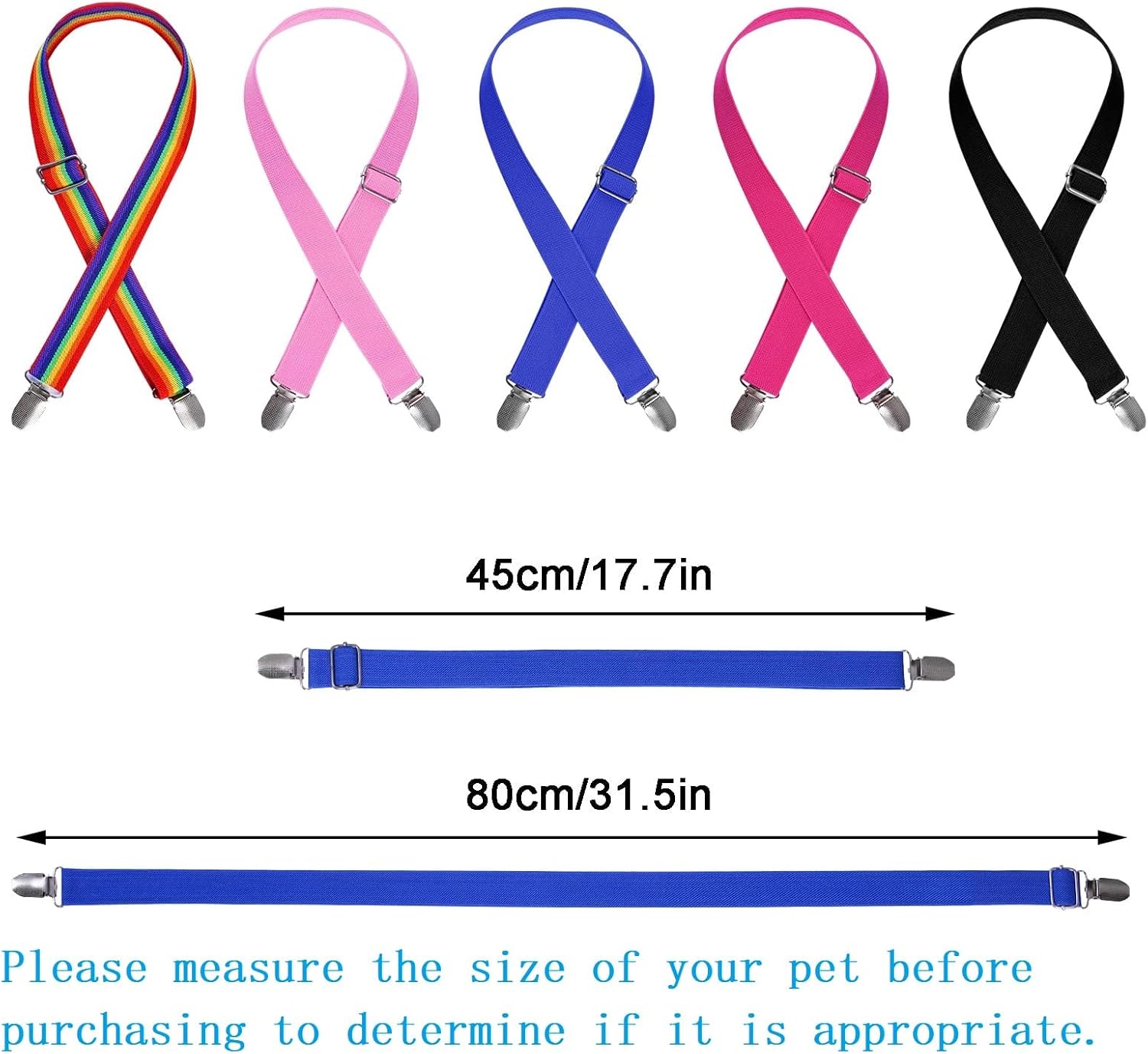 mifengda Dog Suspenders Diapers Suspenders Female Male Adjustable Pet Diapers Keeper for Dog Diapers Pet Clothes Small Dogs