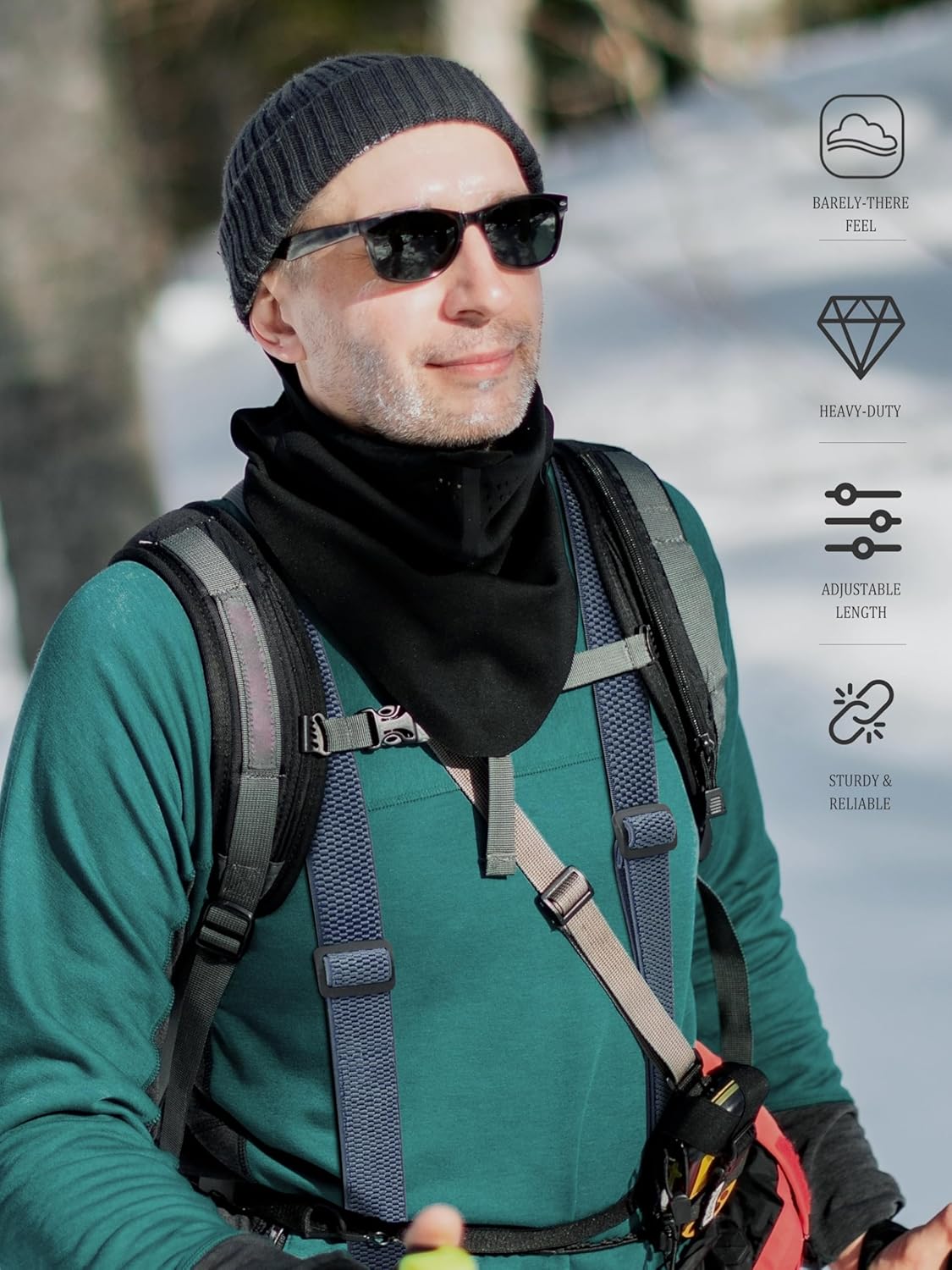 Alternative view of Kohentact Hidden Suspenders for Men 1.5'' Heavy-Duty Under Clothes 3 Snap Loops Outdoor & Skiing
