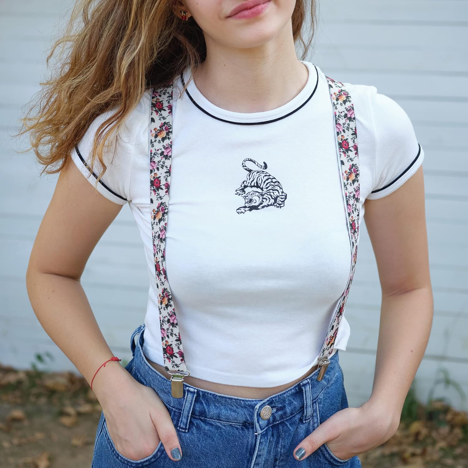 Alternative view of Action Ward Women's Suspenders - 1" Width - Y Back 4 Clip Skinny Ladies Suspenders