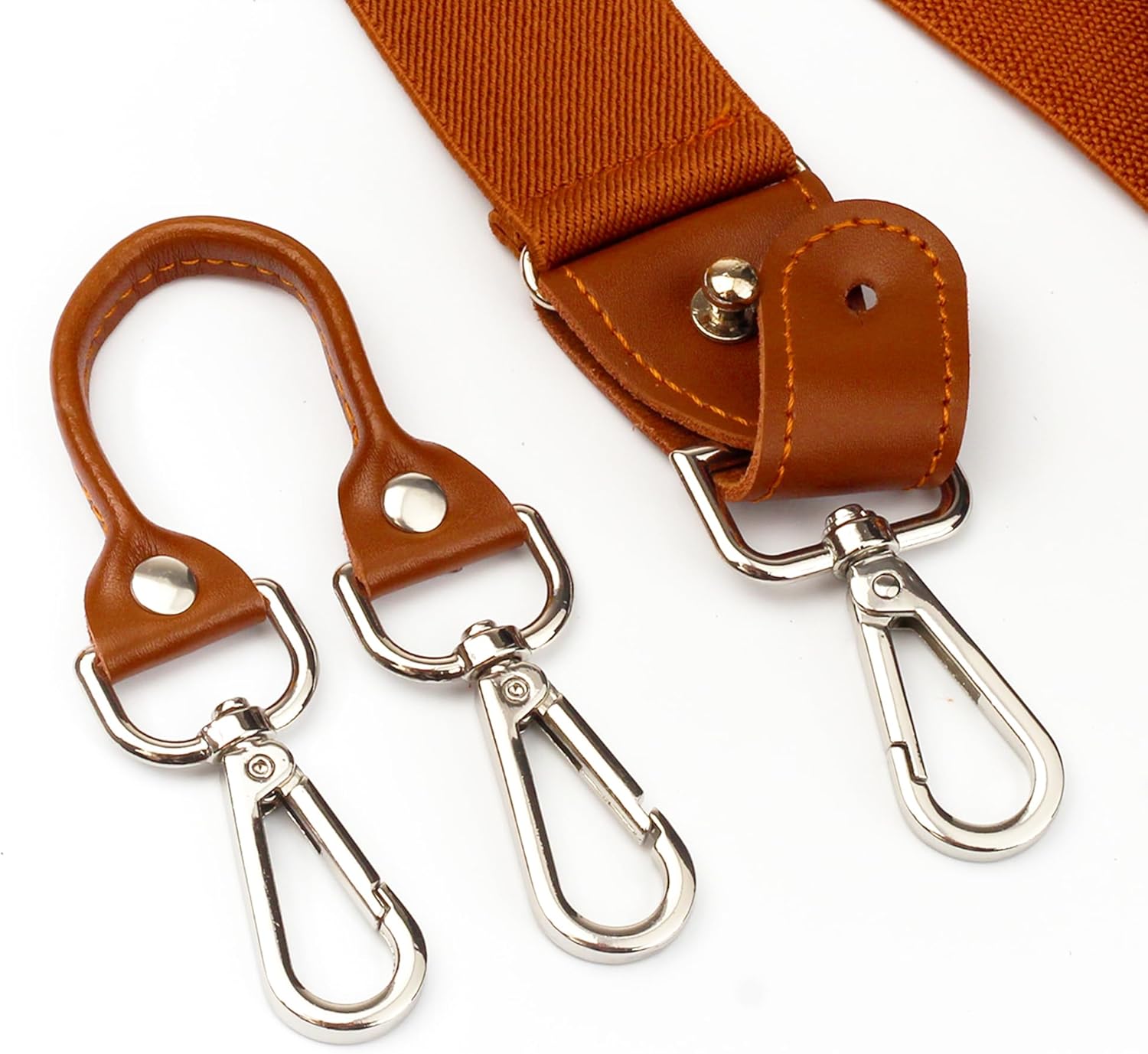 Alternative view of Prophet Clue PC Suspenders for Men Elastic Y Back 1.4 Inches Adjustable 4 to 3 Hooks for Wedding Dress Pants