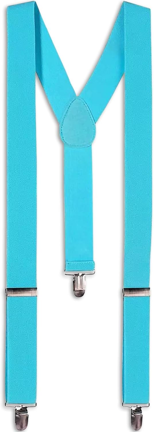 Alternative view of Purple Adjustable Metal Clip Accessory Suspenders - 1 Pack - Durable Polyester, Stylish & Versatile Accessory - Perfect For Weddings, Events & Everyday Elegance, One Size Fits Most