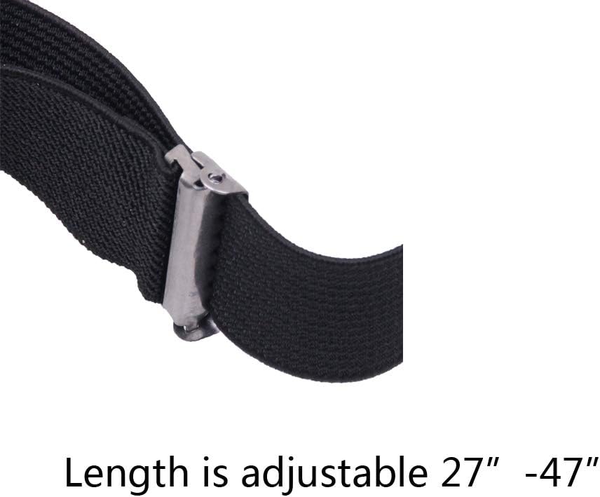 Alternative view of chiyu-yang Suspenders Bow Tie for Men and Women - Adjustable Tall stature Elastic Y Back Style With Strong Metal Clips