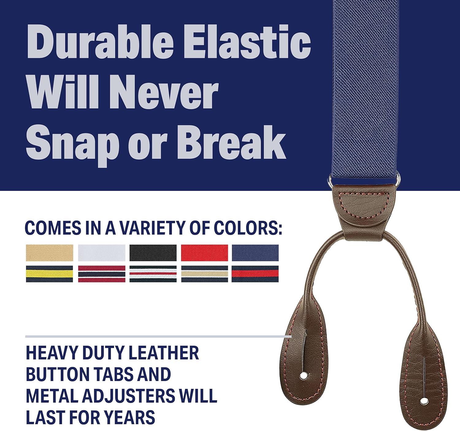 Alternative view of LUTHER PIKE SEATTLE Suspenders for Men - 1.25" Y-Back Men's Suspenders