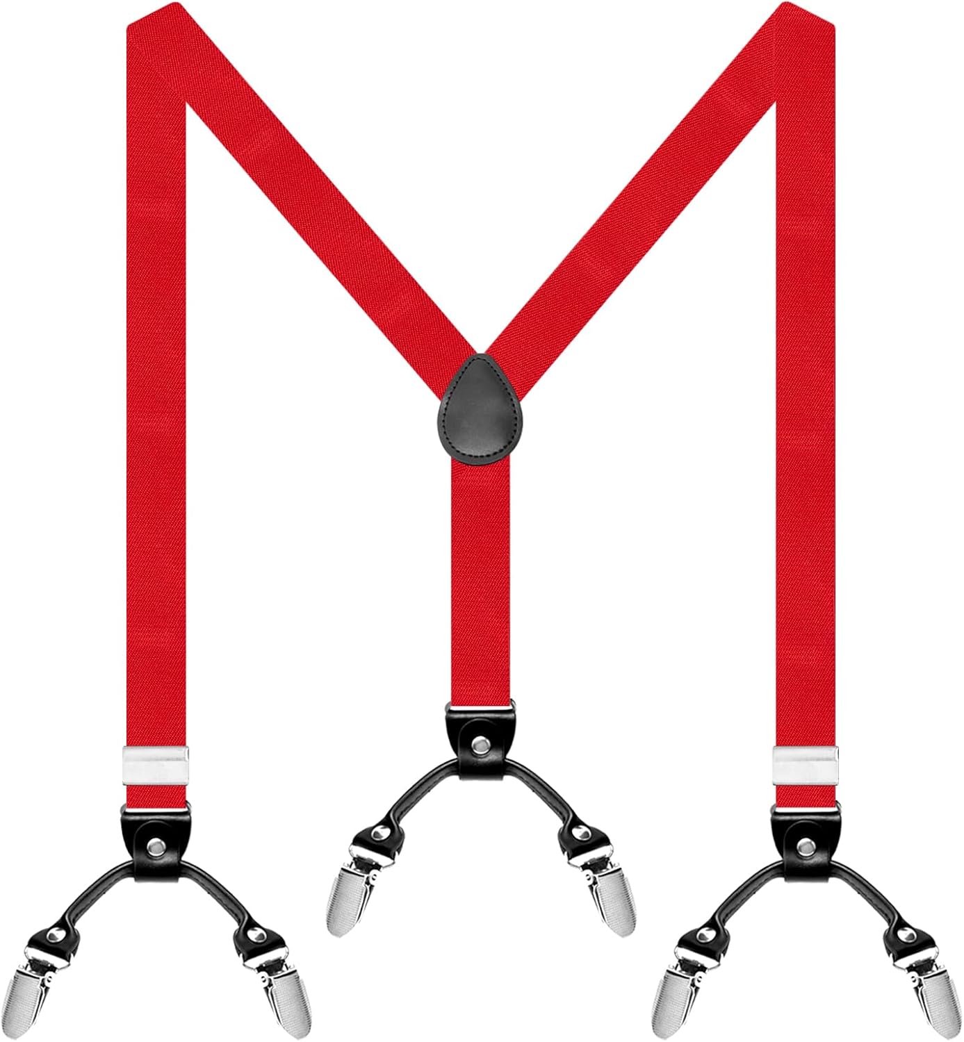 MAHOTUY Suspenders for Men, Adjustable Heavy Duty Men's Suspenders Y Back with 6 Clips Under Clothing for Jeans Dress Pants - Image 7