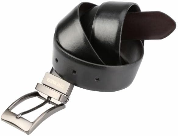 Steve Madden mens Reversible Men's Dress Casual Every Day Leather Belt