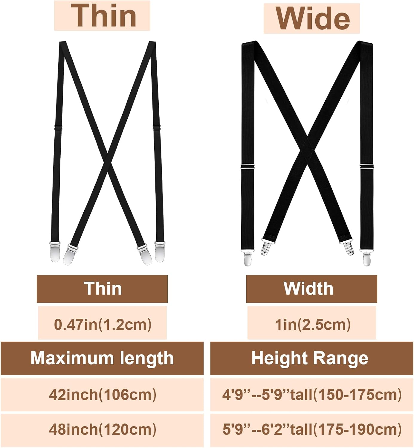 Alternative view of Hercicy 4 Pcs Women Suspenders Hidden for Women Pants Under Clothes Thin Suspenders Comfortable Lightweight Sturdy