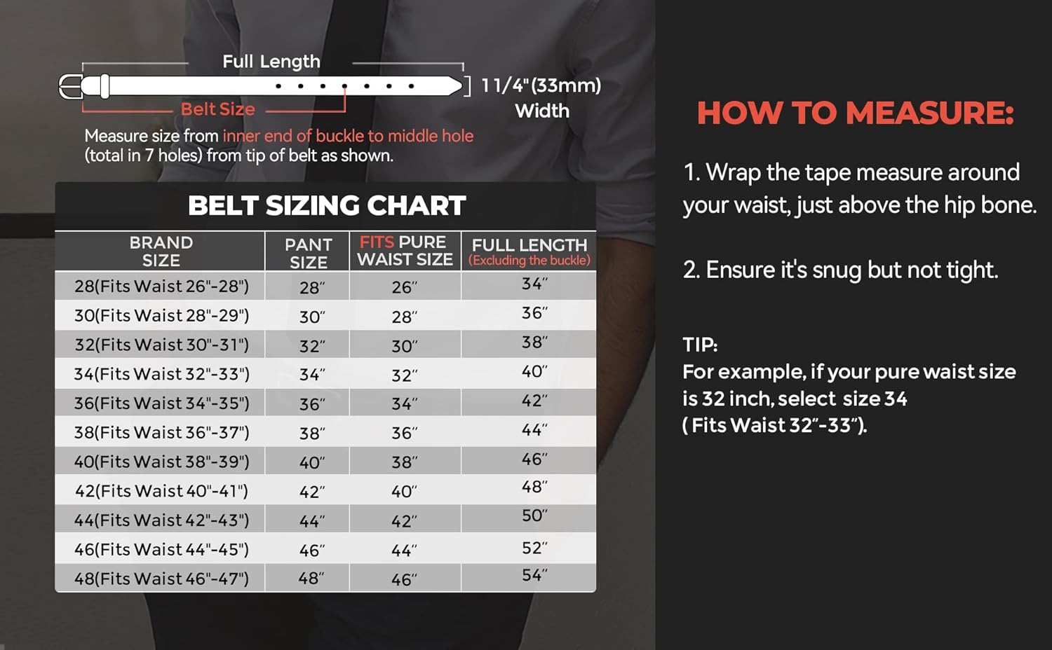 MILORDE Men's Leather Dress Belt 2Pack, Handmade, Genuine Leather, Fashion & Classic Designs for Work Business and Casual - Image 6