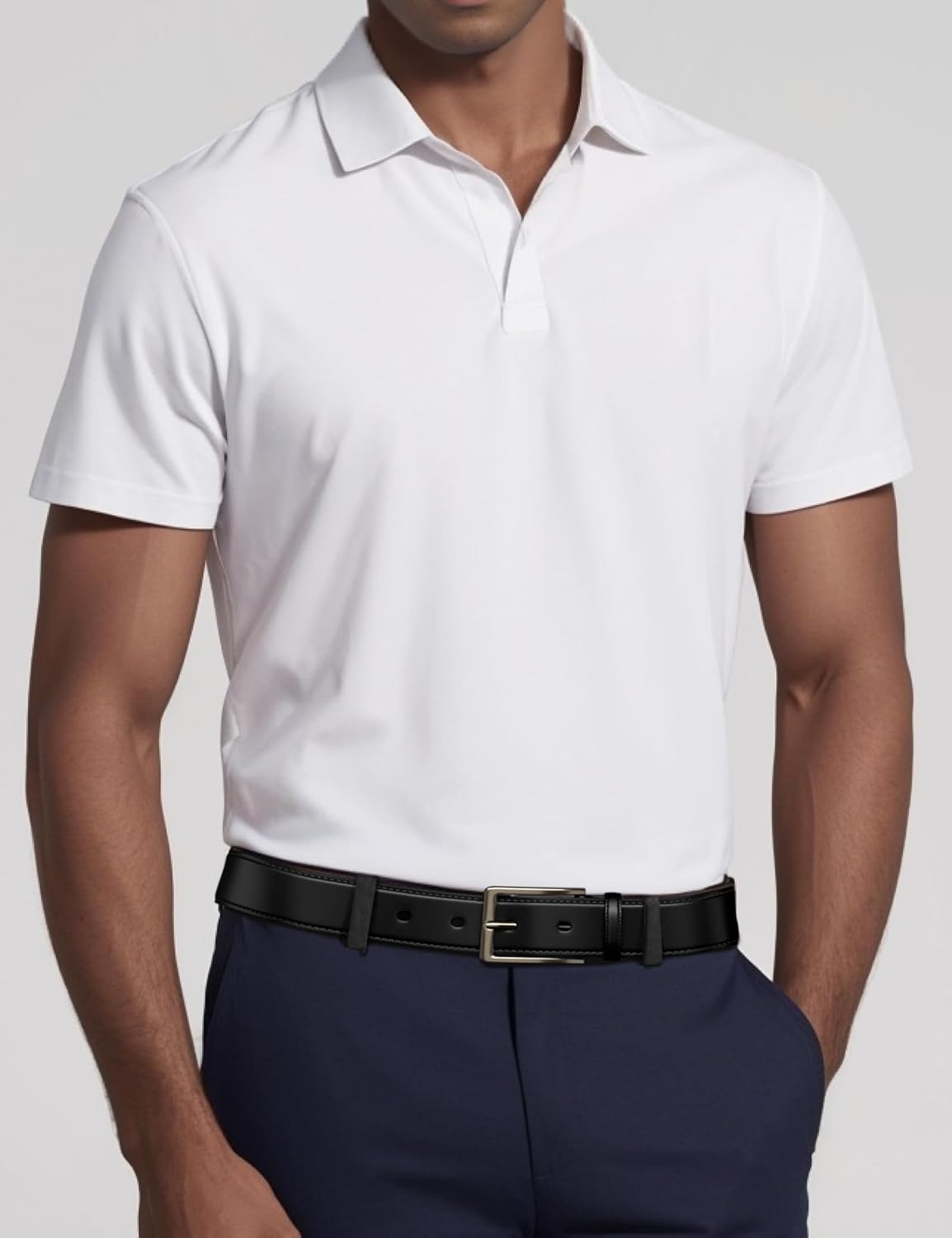 Alternative view of Papaanils Mens Dress Belt,Mens Leather Belts for Jeans, Belt 1.38" Width