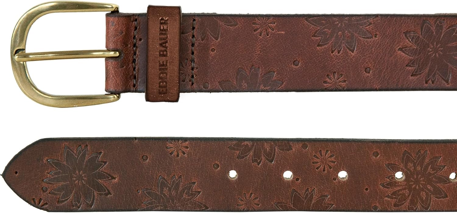 Alternative view of Eddie Bauer Women's Casual Leather Belts with Durable Metal Buckle