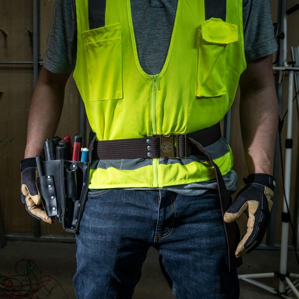 Alternative view of Klein Tools 5225 Tool Belt, Adjustable Electrician Belt is 2-Inch Wide, Adjusts for 48-Inch Waist