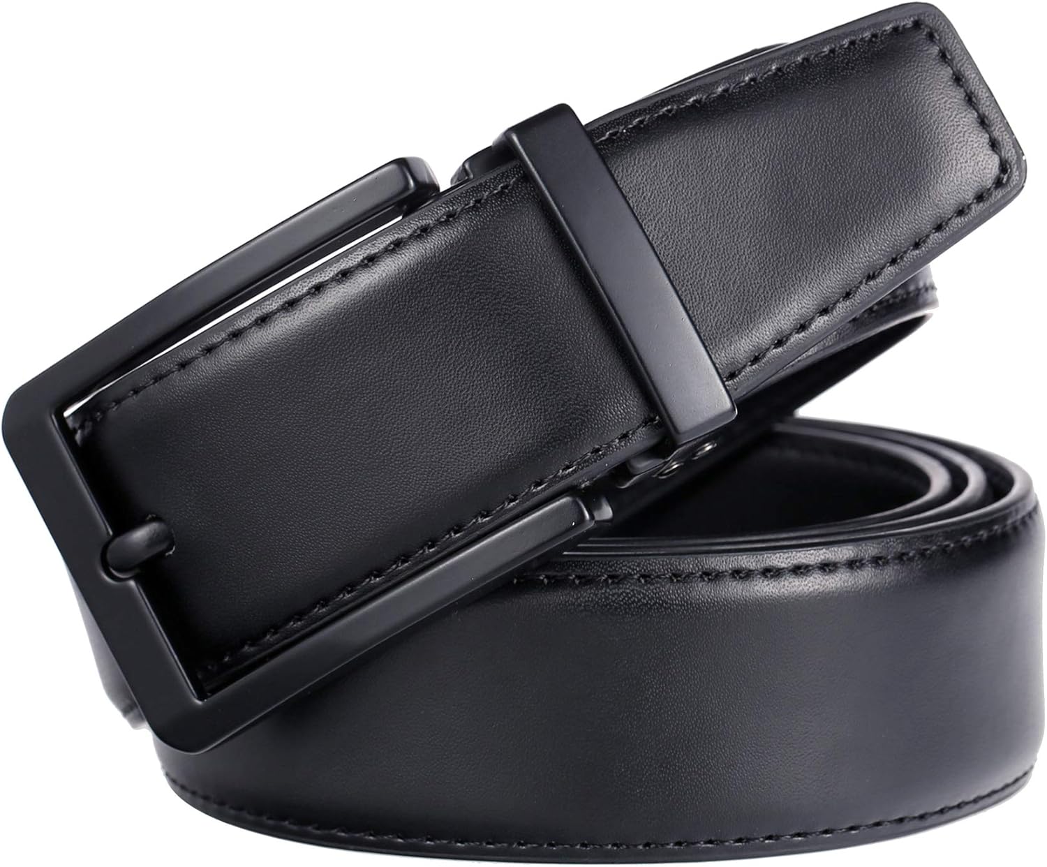 Alternative view of Weifert Men's Dress Belt Black Leather Belts for Jeans