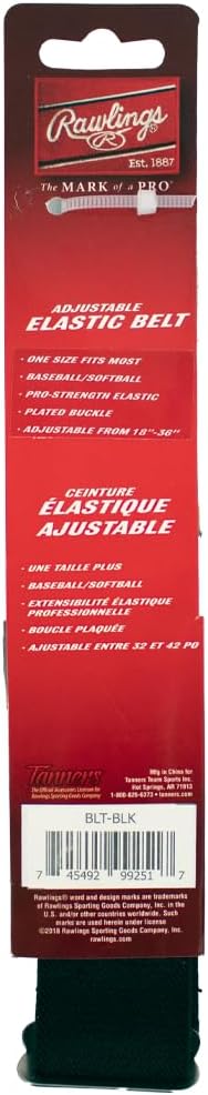 Alternative view of Rawlings | Elastic Game Day Belt | Baseball/Softball | Adult/Youth | Multiple Colors