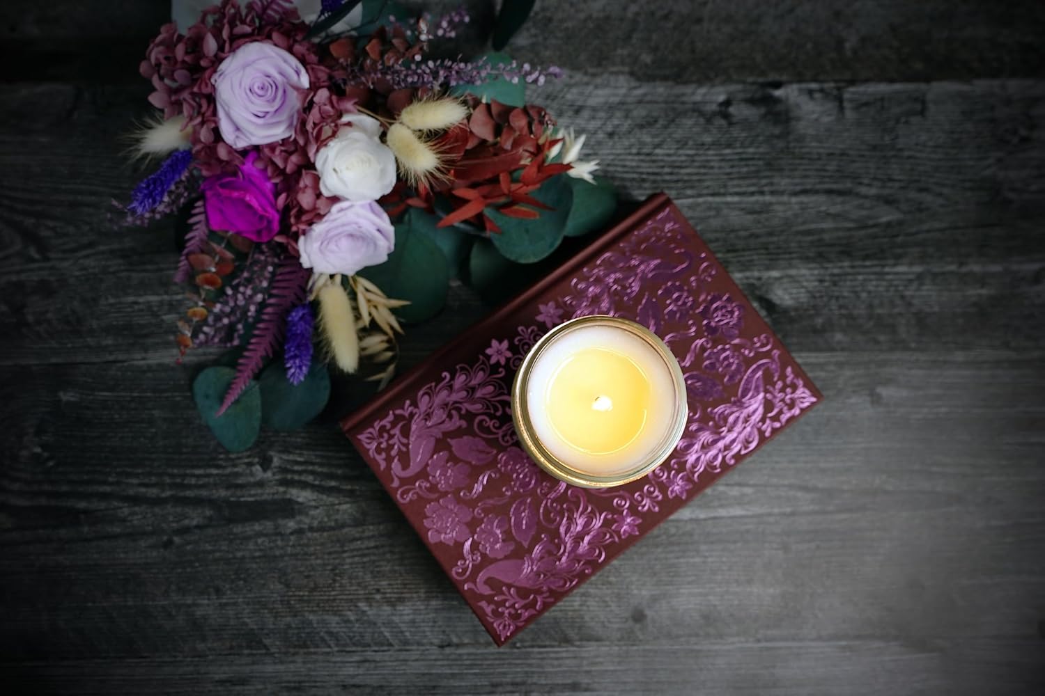 Alternative view of Aira Soy Candle u2013 Pure Lavender u2013 12 oz Mason Jar u2013 Hand-Poured USA u2013 Long-Lasting Vegan Soy Wax Candle u2013 Relaxing Aromatherapy u2013 Paraffin-Free, Kosher, Cruelty-Free