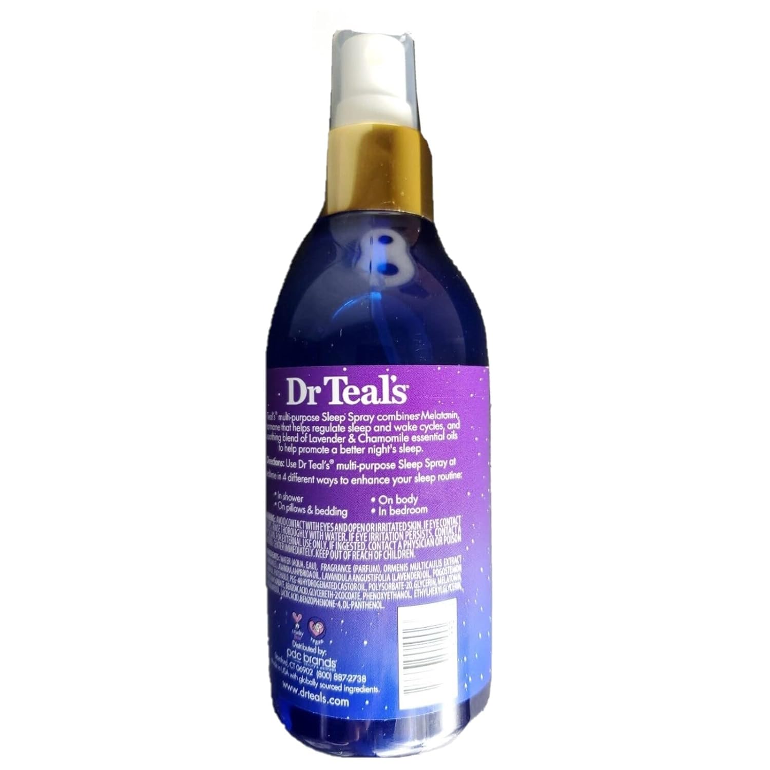 Alternative view of Dr Teal's Calm Blend Spray with Melatonin, Lavender & Chamomile Essential Oils, 6 fl oz (Pack of 3)