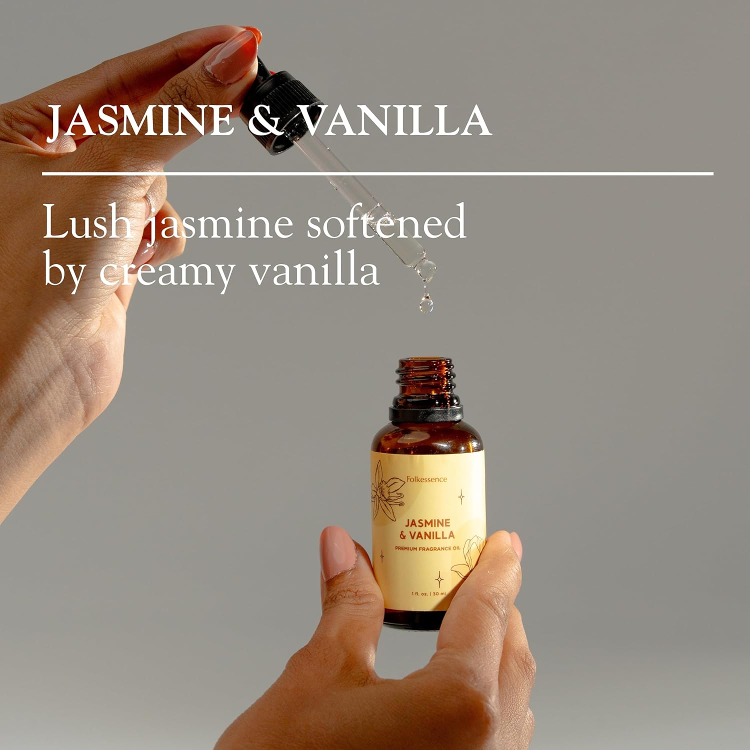Alternative view of Folkulture Jasmine & Vanilla Essential Oil Blend | 30 ml - 1.01 Fl Oz Romantic Fragrance Oil | Essential Oils for Humidifier, Diffuser for Valentineu2019s Day Relaxation, Love & Home Fragrance