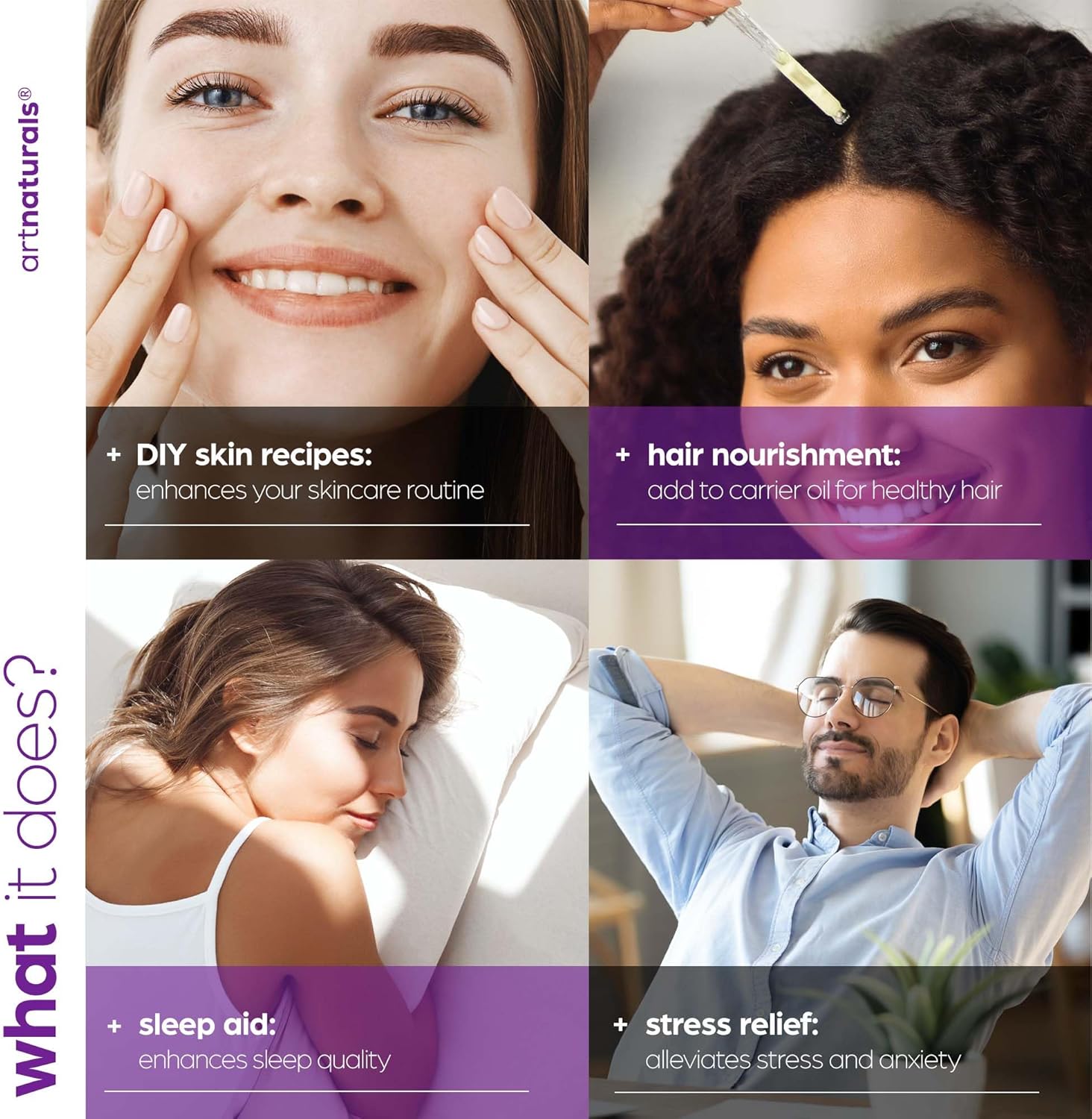 Alternative view of artnaturals 100% Pure Lavender Essential Oil - (4.0 Fl Oz / 118ml) - Premium Undiluted Therapeutic Grade Natural from Bulgaria - Aromatherapy for Diffuser, Skin and Hair Growth