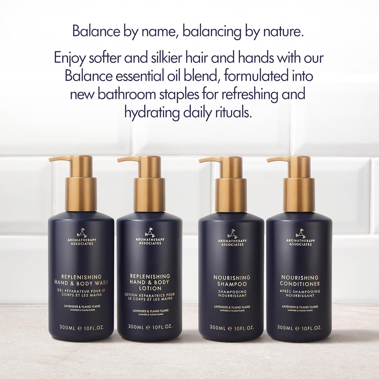 Aromatherapy Associates Balance Replenishing Hand & Body Lotion, Fresh Moisturizing Lotion for Women and Men, Hydrating Daily Skincare, 10 fl. oz.