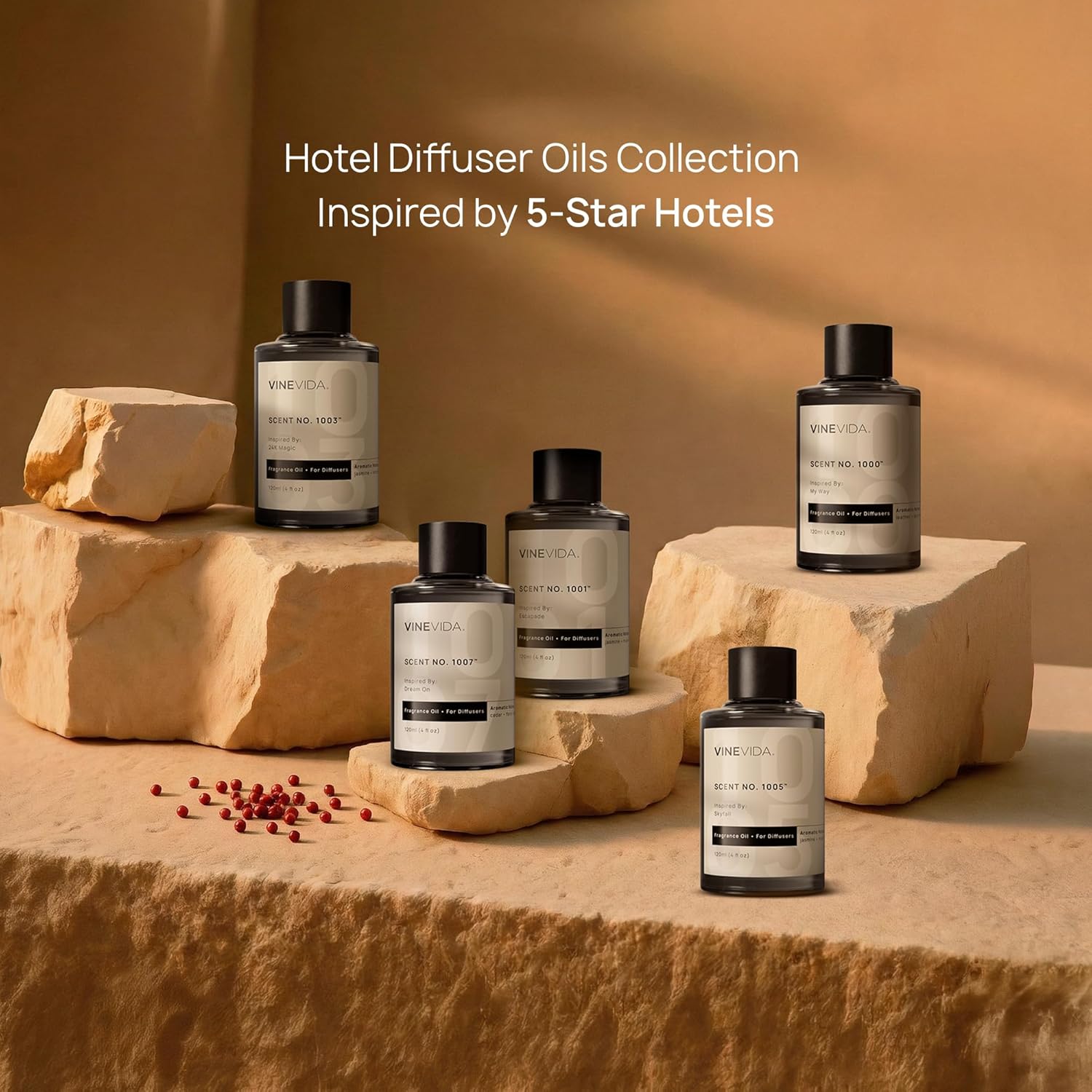 Alternative view of VINEVIDA [4 Fl Oz] Luxury Hotel Scent Diffuser Oil - Scent No.1002 Inspired by Edition Hotel, Fragrance for Cold Air Diffuser, Home Luxury Scents, Scents Collection Essential Oil for HVAC