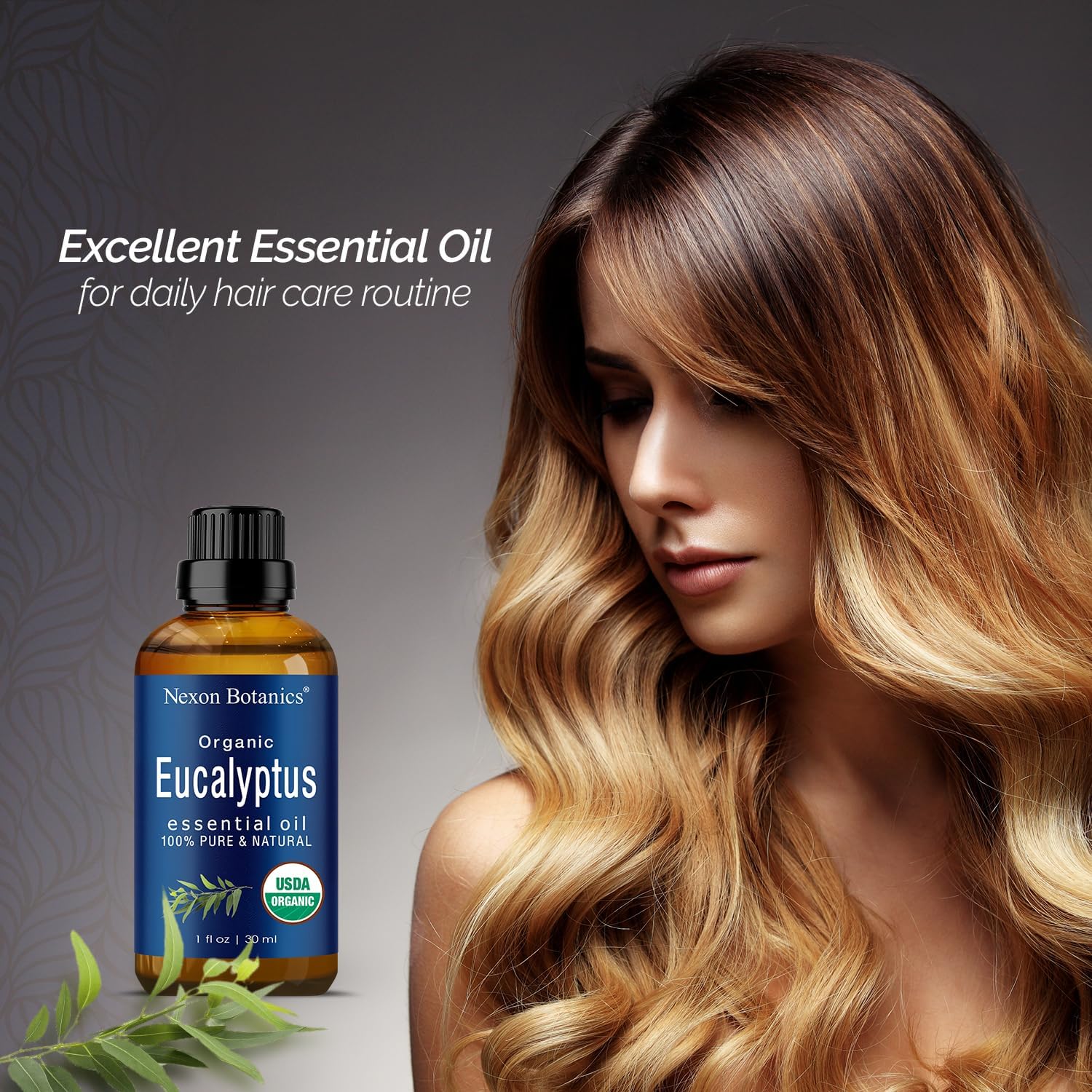 Alternative view of Organic Eucalyptus Essential Oil 30 ml - Pure, Natural Oil for Aromatherapy, Diffusers, DIY, Candle and Soap Making Scent - Nexon Botanics