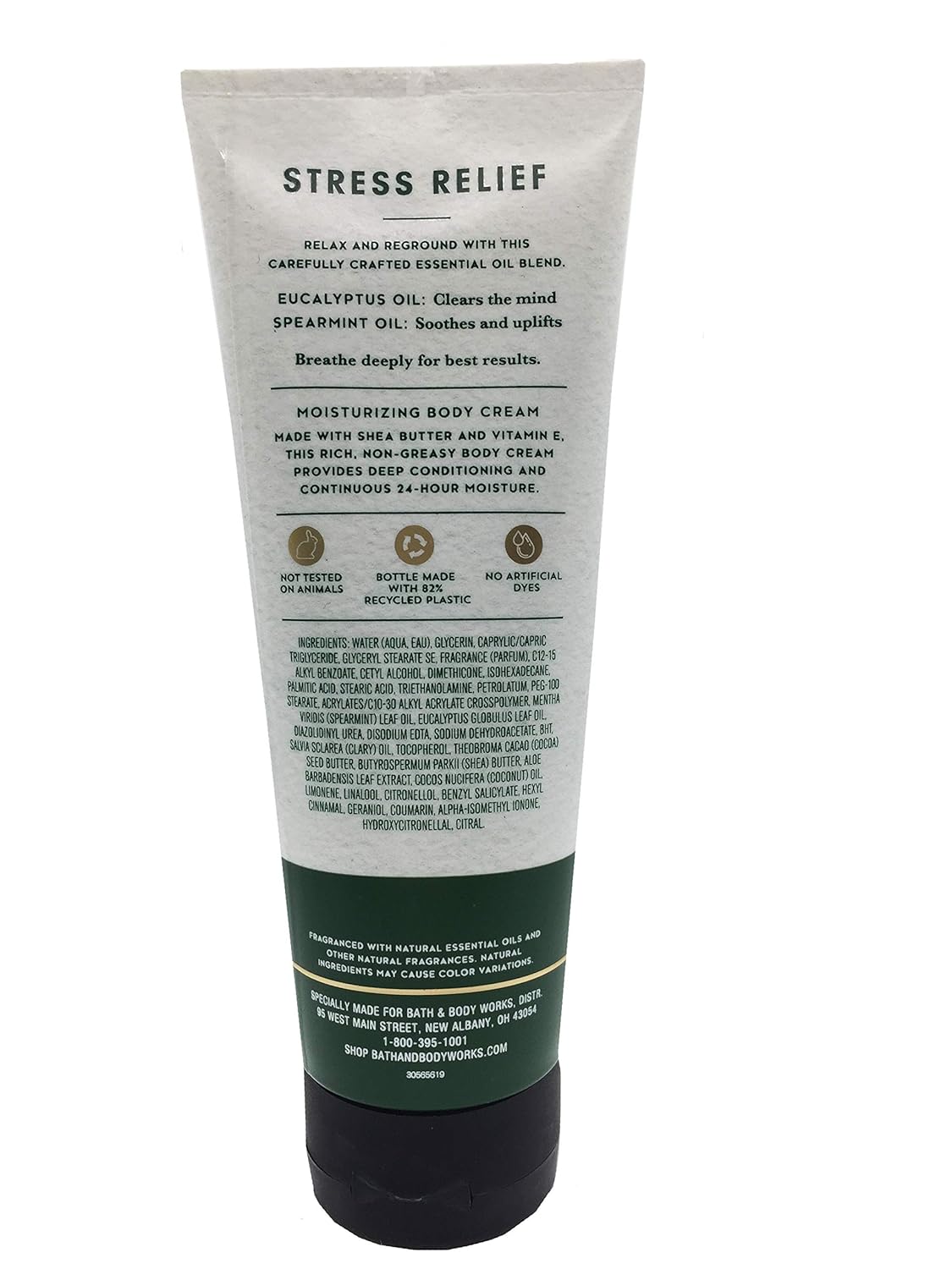 Bath & Body Works Aromatherapy Stress Relief Eucalyptus Spearmint Body Cream 8 Ounce