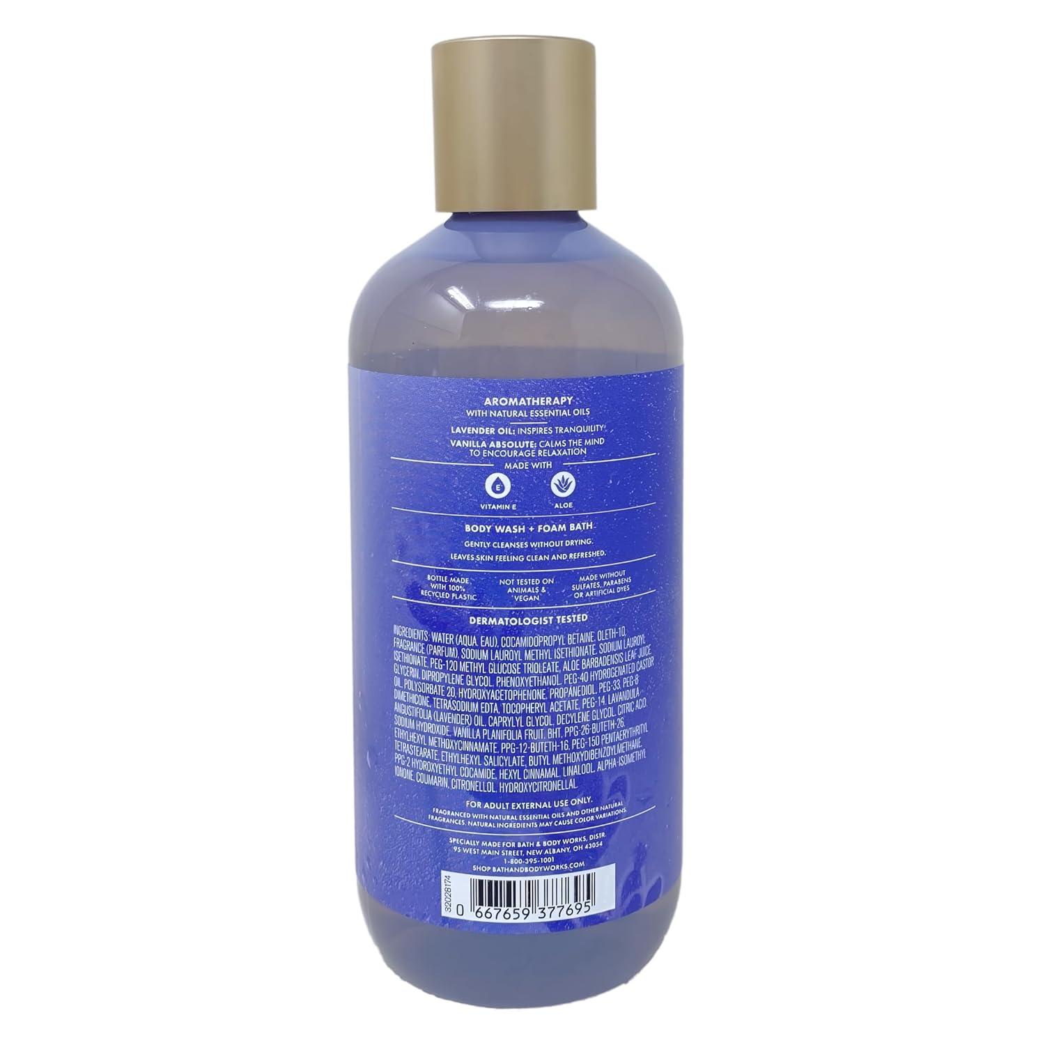 Alternative view of Bath & Body Works Aromatherapy Sleep Lavender + Vanilla 3 Body Wash & Foam Bath and Moisturizing Body Lotion with a Lavender Dream Bar Soap