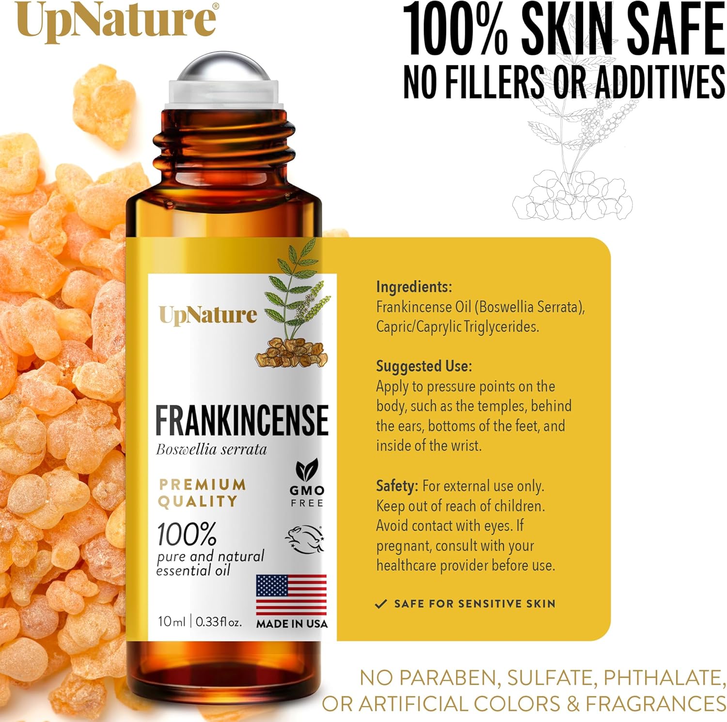 Alternative view of UpNature Frankincense Essential Oil Roll On - 100% Pure Frankincense Oil for Skin