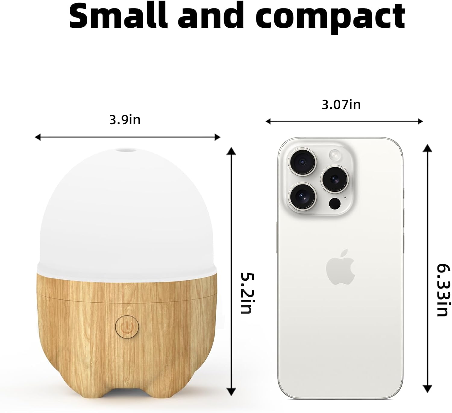 SEEDSEEL 150ML Rechargeable Battery Essential Oil Diffuser, Portable Cordless Aromatherapy Diffuser with 7 LED Color Changing Lights, for Bedroom, Office, Outdoor