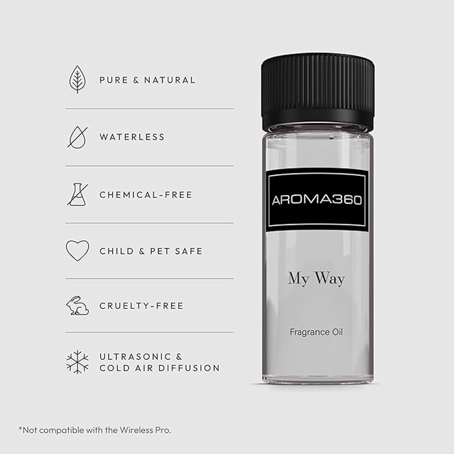 Alternative view of Aroma360 - My Way Fragrance Oil Blend - Hotel Inspired for Luxury Essential Oil Diffusers - Aromatherapy Scent Diffuser - Lush Sandalwood, Warm Cedar, and Delicate Florals - 50ML