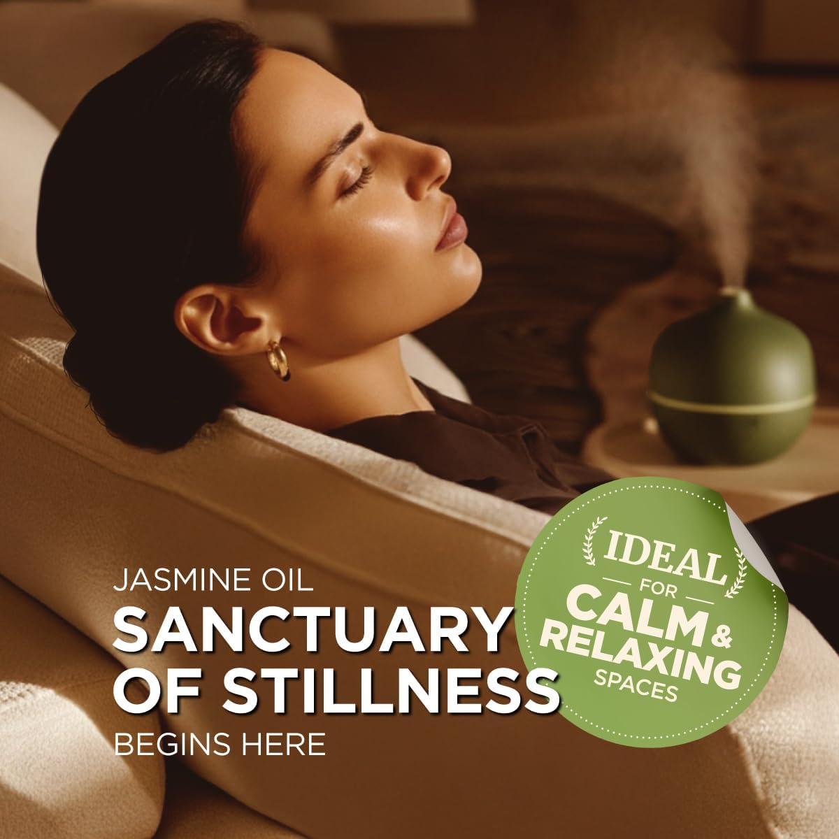 Gya Labs Jasmine Essential Oil - 0.17 Fl Oz - for Hair, Skin, Diffuser, Aromatherapy & DIY Candle Making Scent